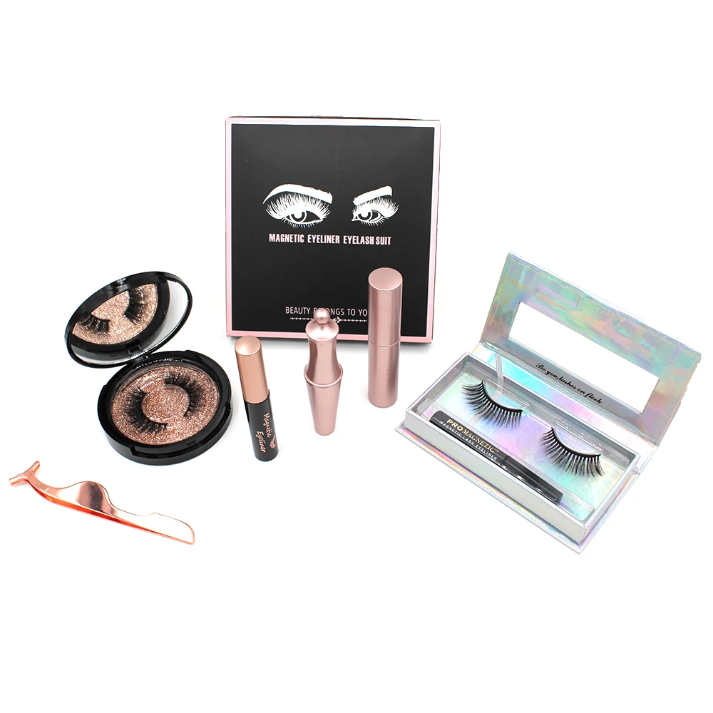 Mink eyelashes long cross thick false eye lashes 2020 new magnetic eyelash box with custom packaging