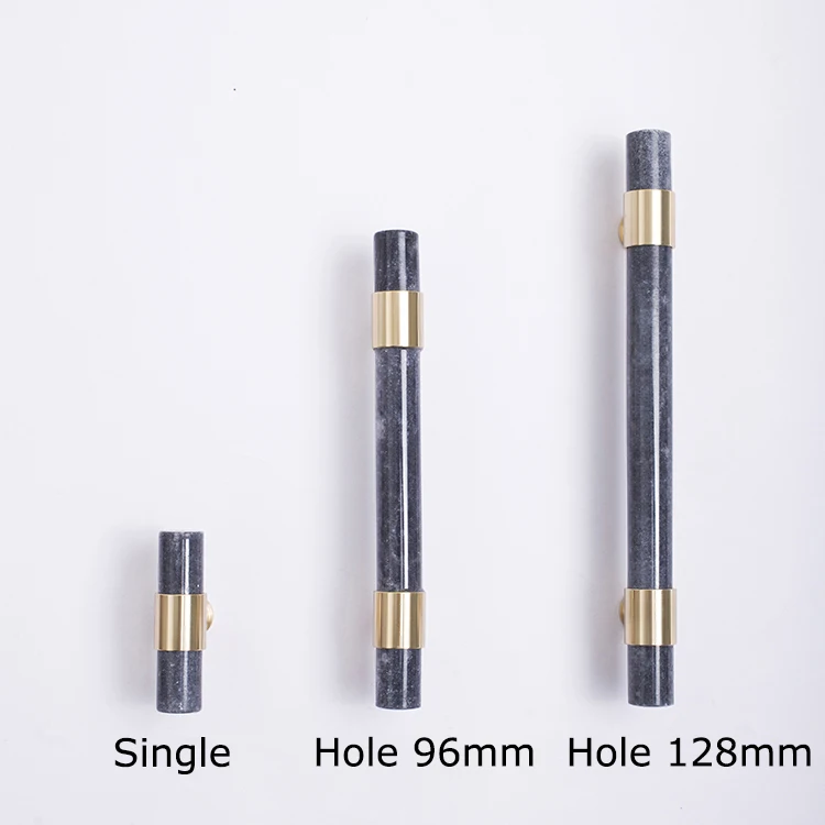 AIMINO  RTS  Pink Grey Green White Marble Handle Kitchen Handles Marble Knobs