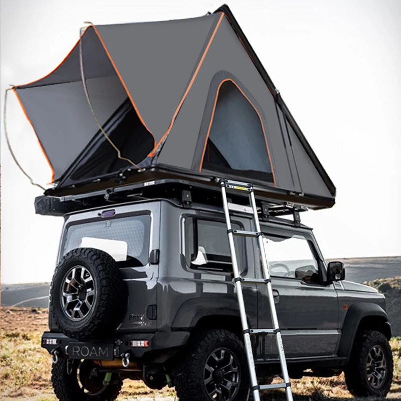 RTS New 2 person Automatic clamshell Camping hardtop car suv waterproof hardshell rooftop hard shell aluminium roof top tent