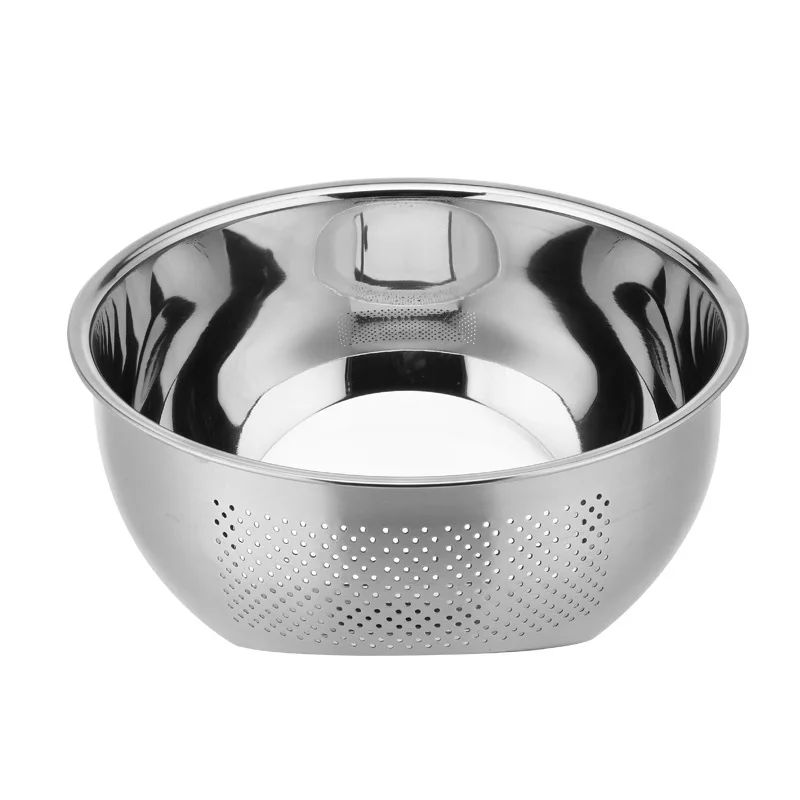 Irregular inclined bottom multipurpose stainless steel 304 wash drain rice sieve fruit vegetables kitchen colanders & strainers