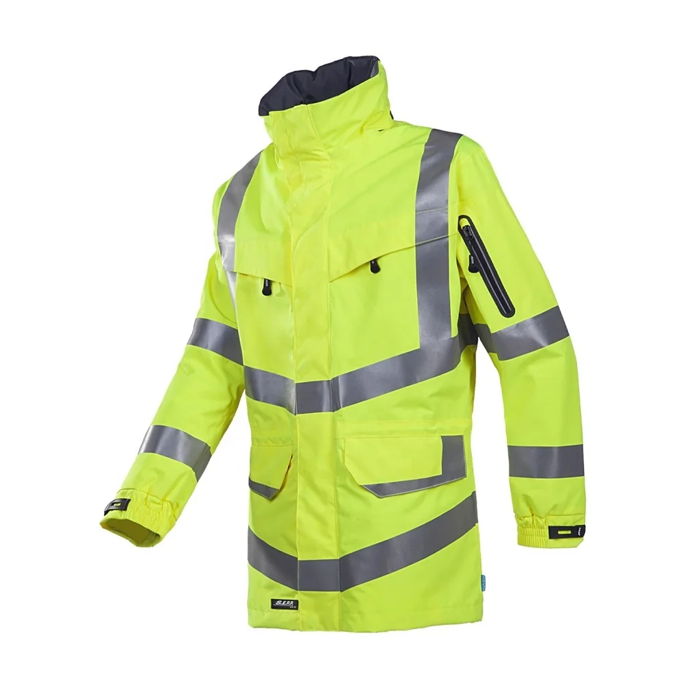 Hi Vis Jacket Raincoat Rain Jacket Waterproof Safety Clothing for Protection