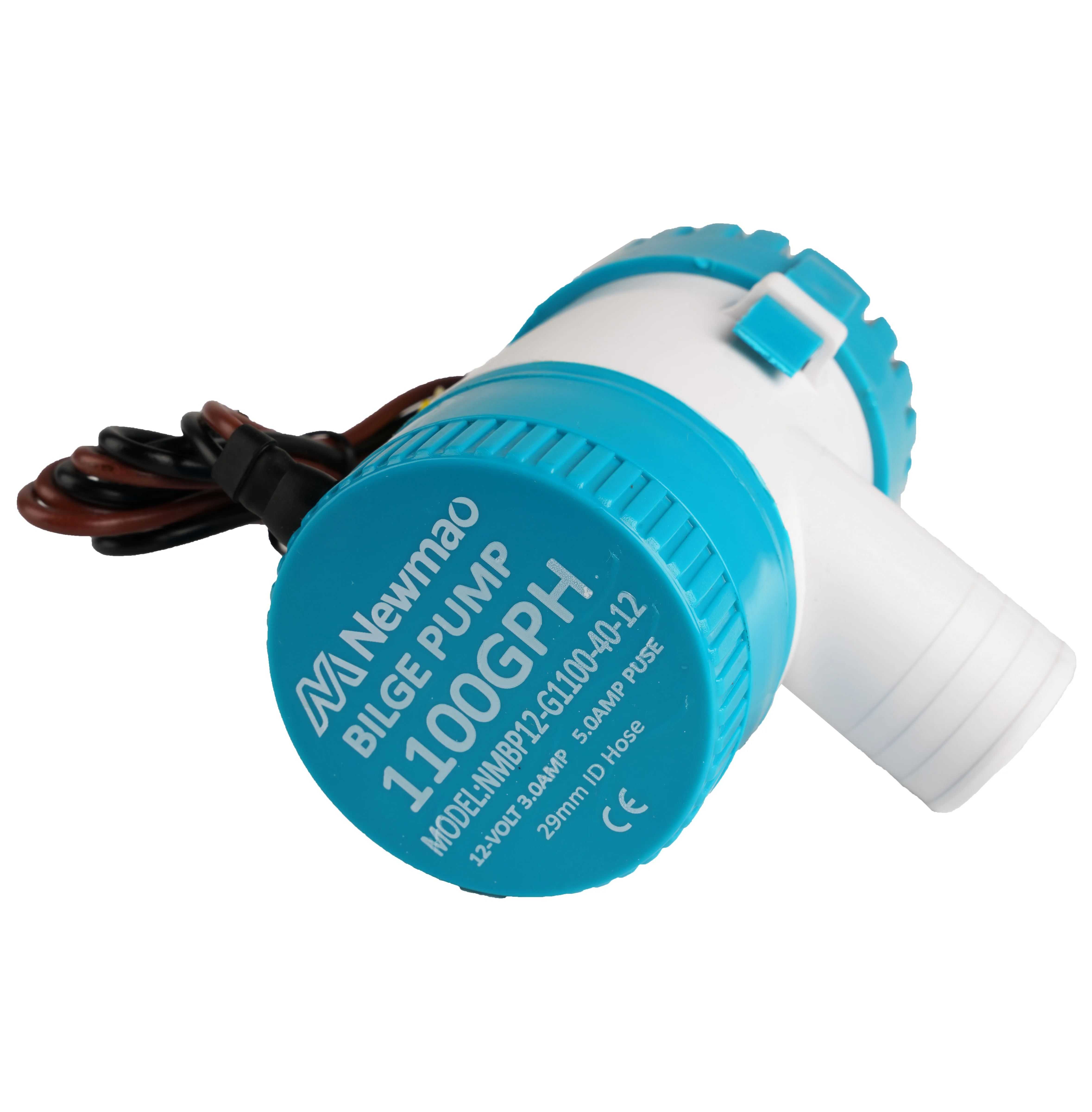 Newmao full range 1100gph / 4164LPH flowrate marine 12V DC SUBMERSIBLE bilge pump for water remove Maximum head: 3m