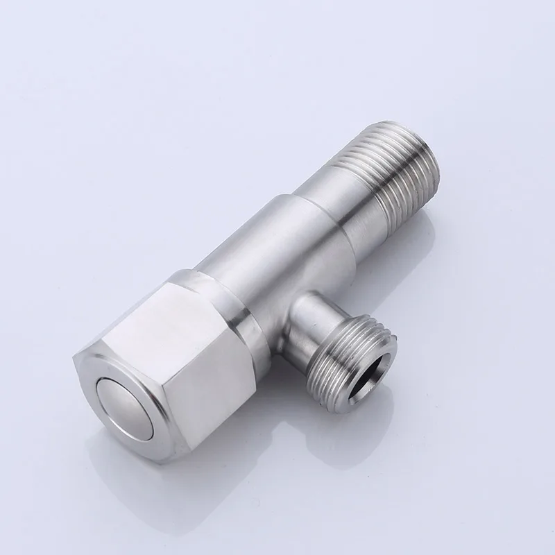 Wholesale price sanitary fitting 304 stainless steel angle valve family angle stop cock valve