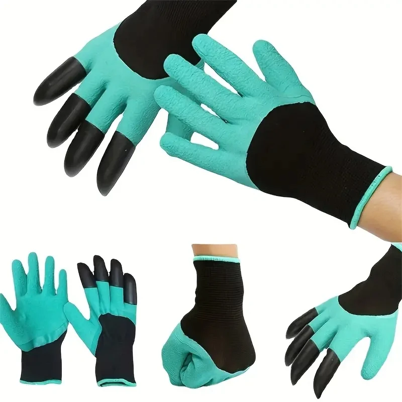 Garden Gloves with Claws  Dig, Plant  Weed with Ease - Protect Fingers  Nails