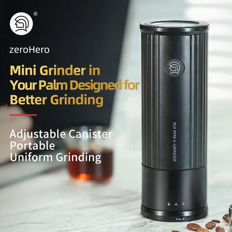 ZeroHero Mini RUI Portable USB Espresso Grinder Coffee Mill Electric Coffee Bean Grinder