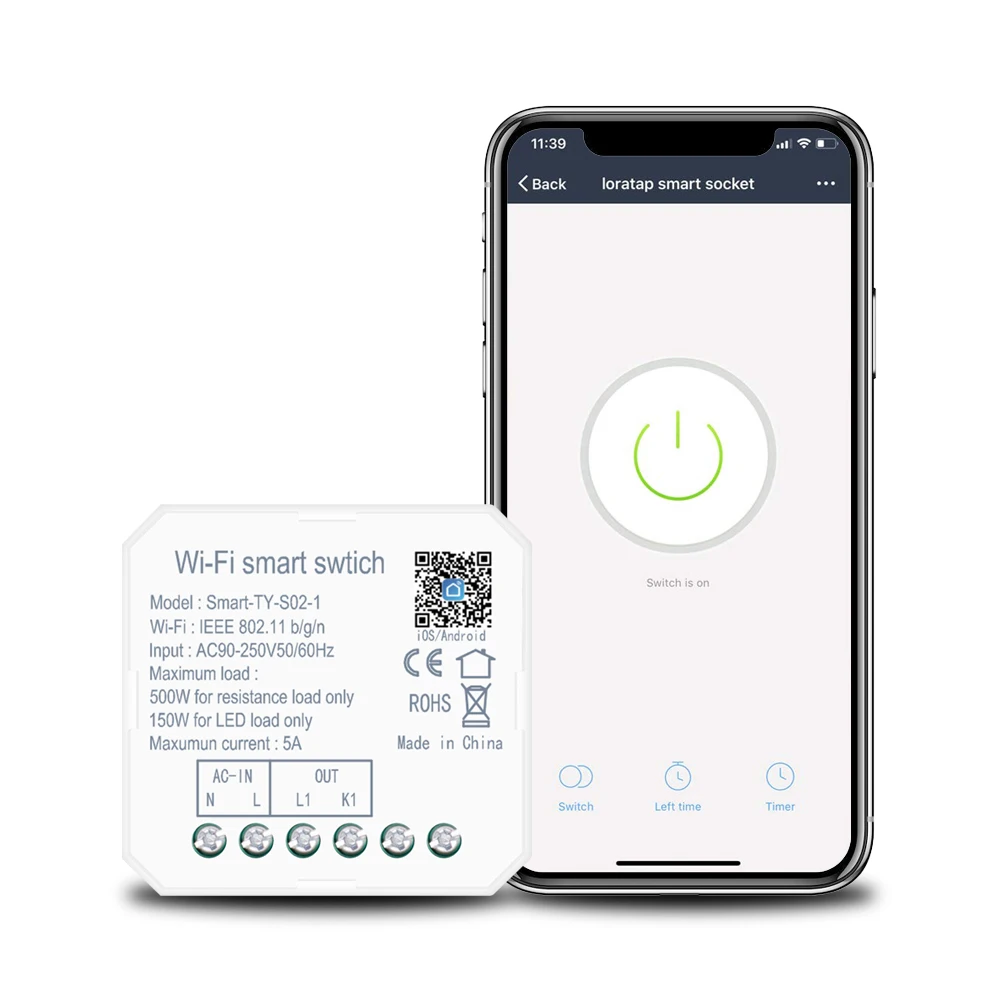 Tuya 16A 10A Wifi switch smart breaker module supports smart life APP remote control switch voice relay timer Google Home Alexa