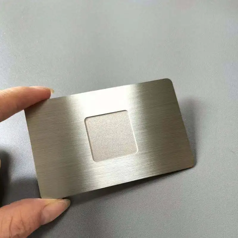 Customize 13.56MHz NFC Stainless Steel Metal Card RFID Business Name Card NFC Metal Smart Card