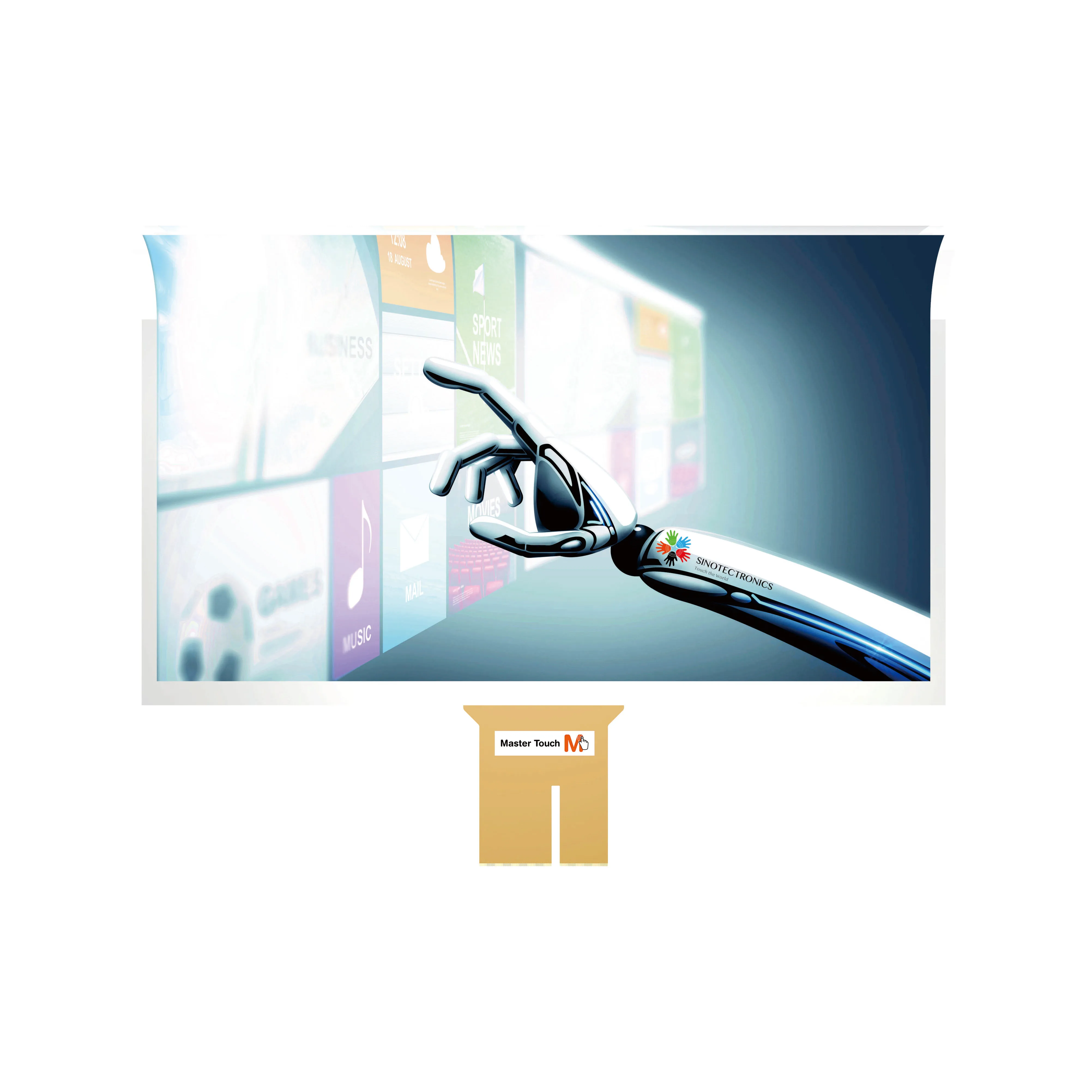 Water Proof Capacitive Touch Film 55 Inch Interactive Touch Screen Foil STA Series Touch Screen Foil