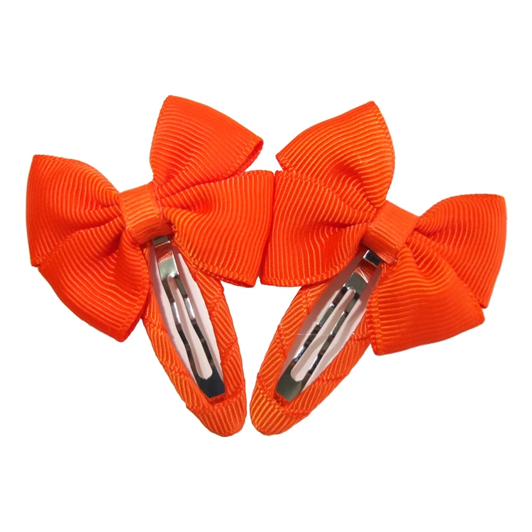 Snap Hair clips With bow Barrettes BB clips Hairbows Hairgrips Headwear Accessories for Baby Girls