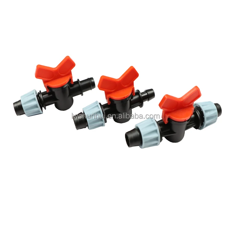 Agricultural watering 16mm drip valve  connectors offtake valve mini valve for drip irrigation system