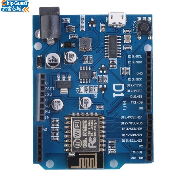 WeMos D1 CH340 Wi-Fi макетная плата основание на ESP8266 Esp-12E модуль