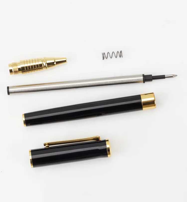 Luxury Business Gift Luxury Heavy Gold And Black  Metal Roller Pen  With Company Brand