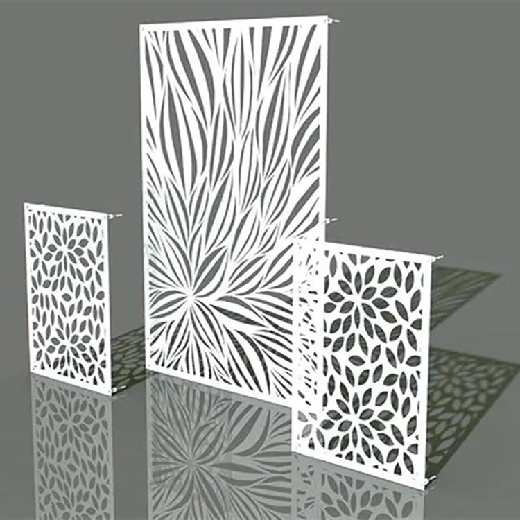 Modern custom stainless steel hot dip galvanized laser cut decor partition board