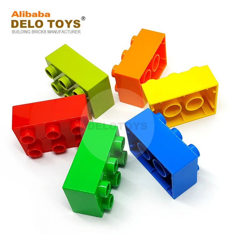 DELO TOYS  ( 6 Colors )  diy bricks toys building blocks 2*3  Plastic ABS  Brick 2 x 3  (JC031)