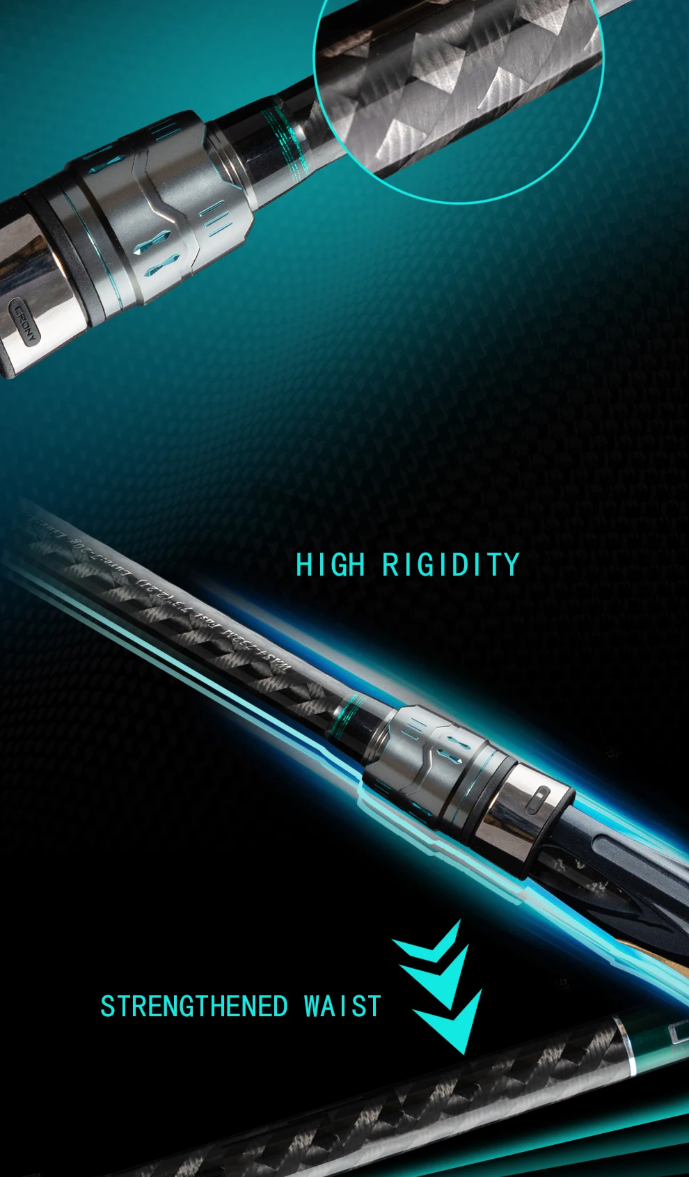 Spin Jig Rods 2.03m Worm Casting Freshwater Soft Plastics Bottom Contact Fishing Rod