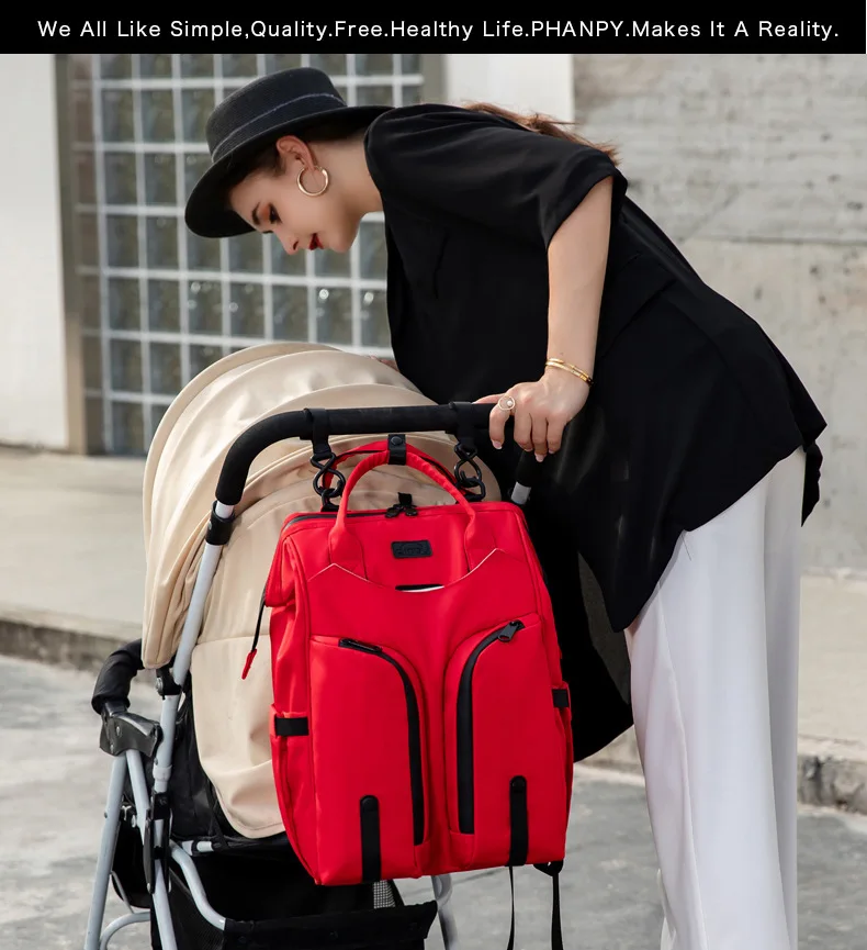 Waterproof Baby Bags  Mummy Maternity Travel Diaper Outdoor Multifunction Nappy Bag Backpack