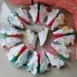 Сезон весна; Новинка; Модная женская обувь на платформе; Повседневная спортивная обувь для женщин штока смешанный Летняя женская обувь