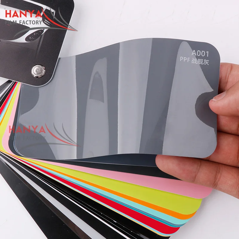 Color Car Warp PPF Glossy Battleship grey Auto Film Self-healing Paint Protection purple vinyl wrap self healing coating