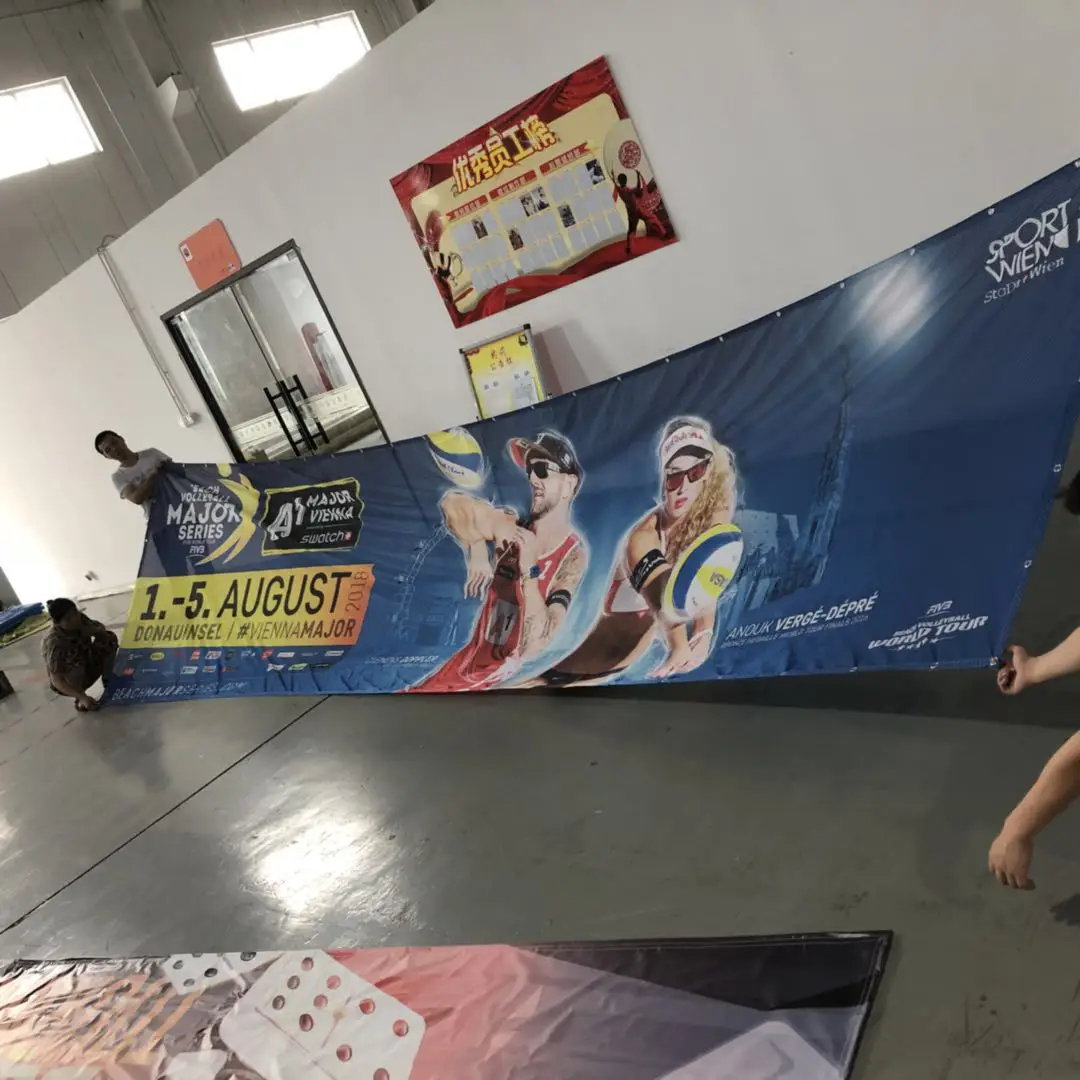 Hot Sale Break Away Hanging Vinyl Pvc Banner Printing Advertising Polyester Fence Mesh Banner