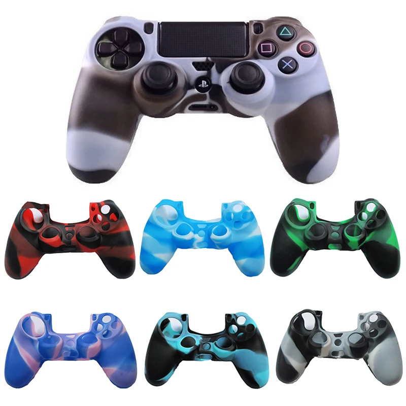 Soft Silicone Protective Cases For Playstation 4 Gamepad Case for PS4 Console Controller Game Accessories Joystick Cover Shell