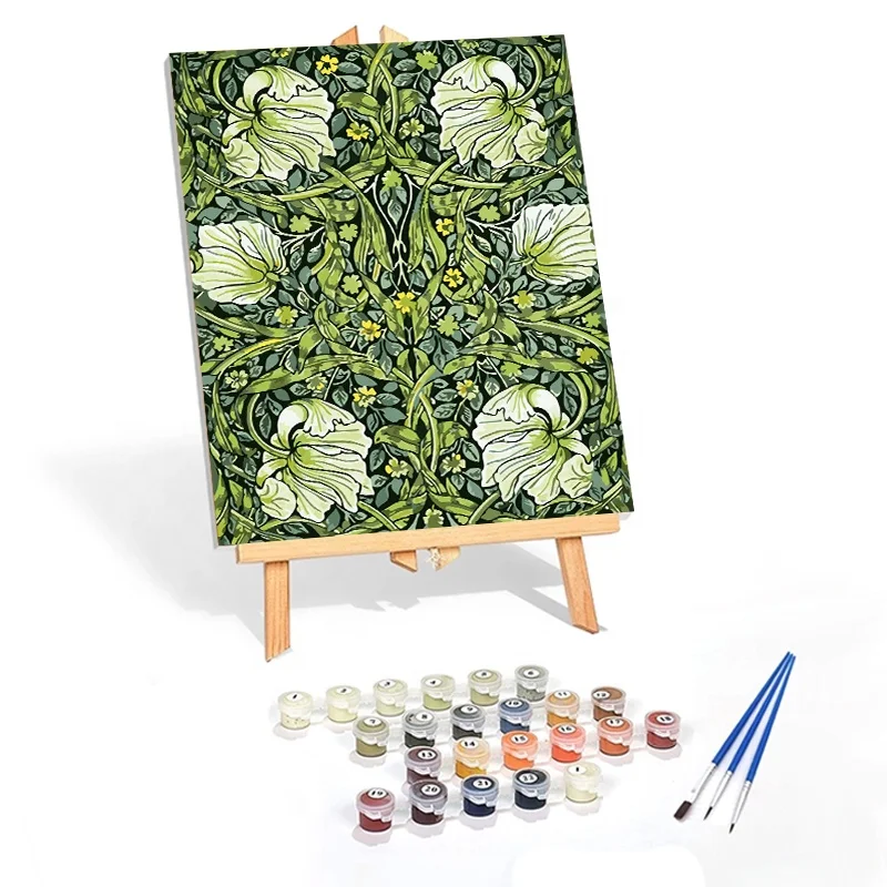 wholesale  Best Price diy Handpainted  acrylic art painting by numbers with frame