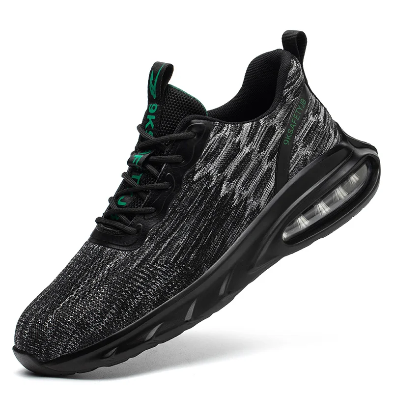 Men steel Toe Cap Safety Shoes Men Slip Resistant Puncture Proof Construction Safety Work Shoes