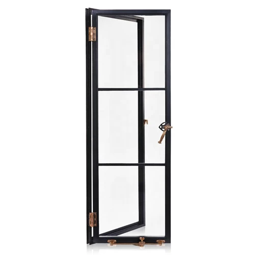 
Hotian office glass door models iron door with grill 
