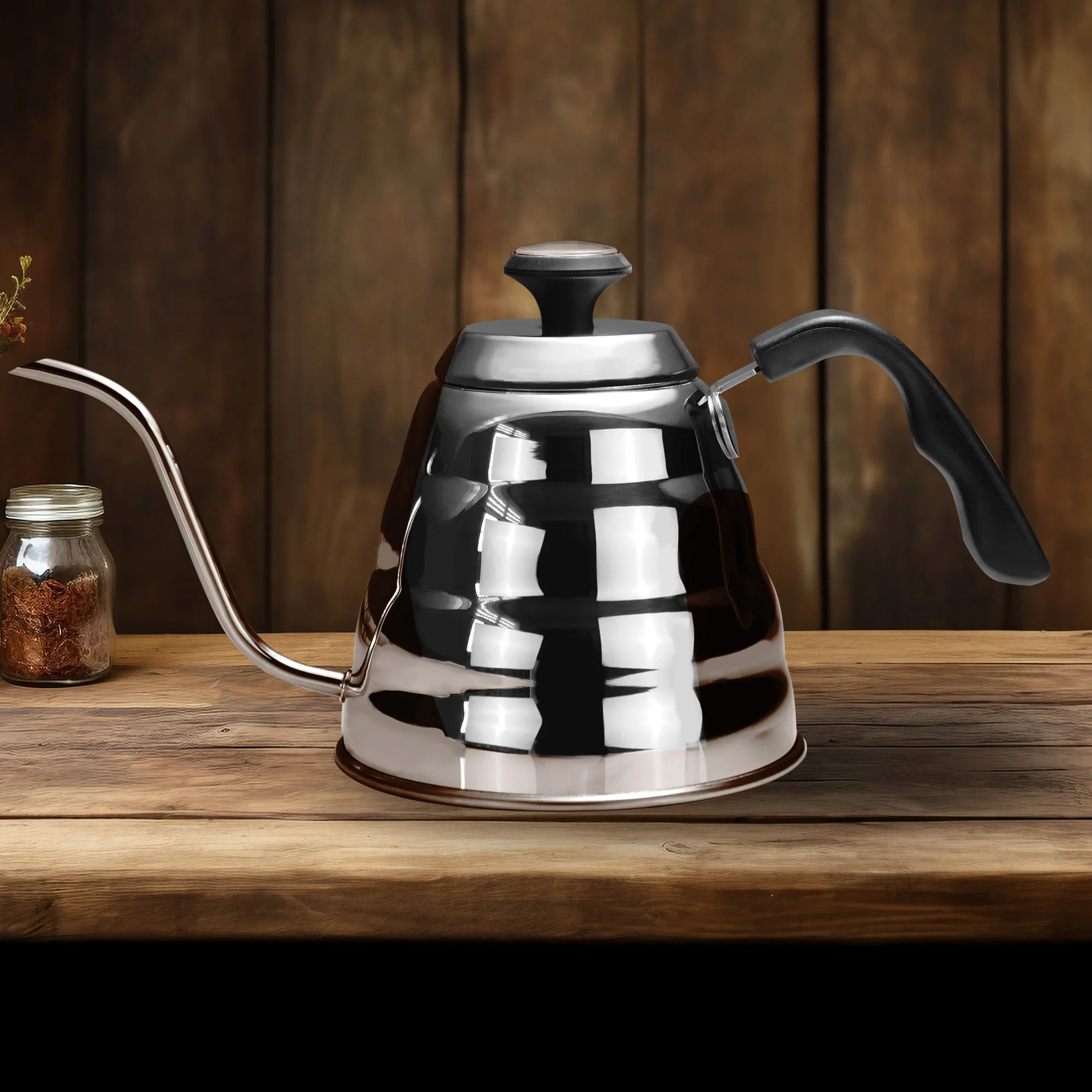 Hot Sale Barista Tool Brewing Pour Over Hand Drip Kettle Home Hotel Stainless Steel Cloud Gooseneck Coffee Pot With Lid