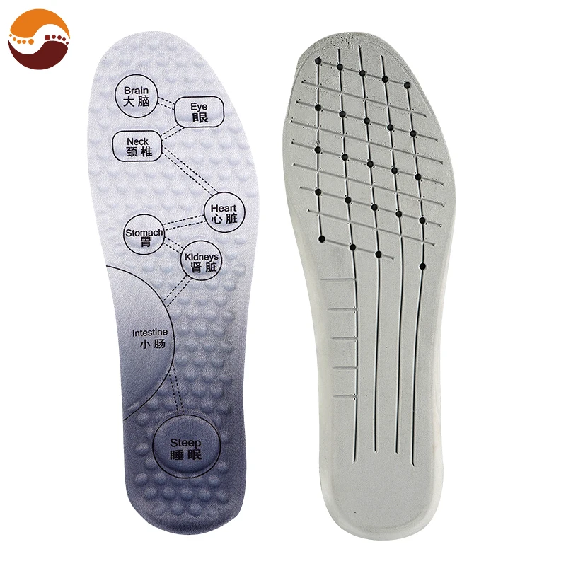 New Style Factory Price Breathable Mesh Fabric High Elastic Soft Latex Comfortable Sport Foot Insoles