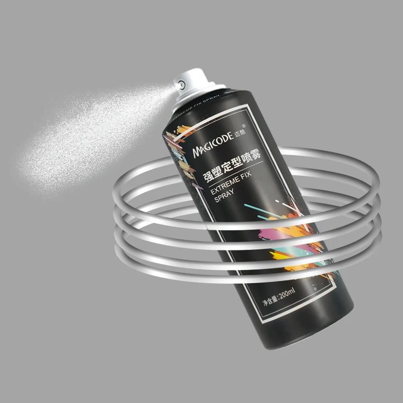 Customization hair spray Long lasting extra strong holding Wind and Rainproof Powerful Hairspray instant hair styling For Men