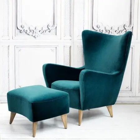 China Furniture Wholesale Armchair Modern Young Design Single Sofa Chair Furniture With Solid Wood Foot