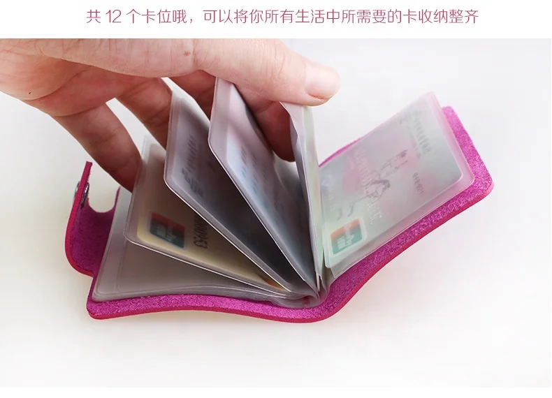 Business Card Holder Book PU Leather Business Card Binder Double Page 12/24Cards Holders Binder