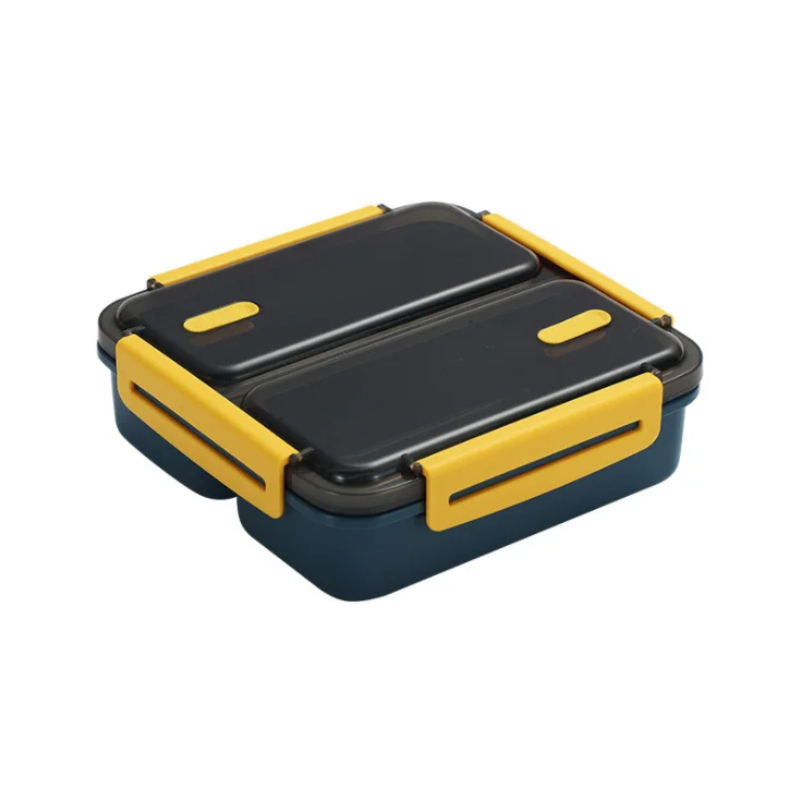 Square divider bento boxes can be microwaved student canteen lunch boxes
