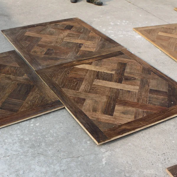 Antique French Oak Versailles Parquet Engineered Wood  Flooring