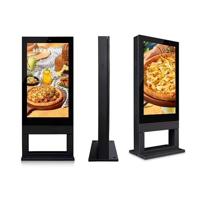 Advertising Equipment 55 Inch 2500 Nits Waterpoof Outdoor LCD Monitor Digital Bus Stop Signage Digital Outdoor LCD