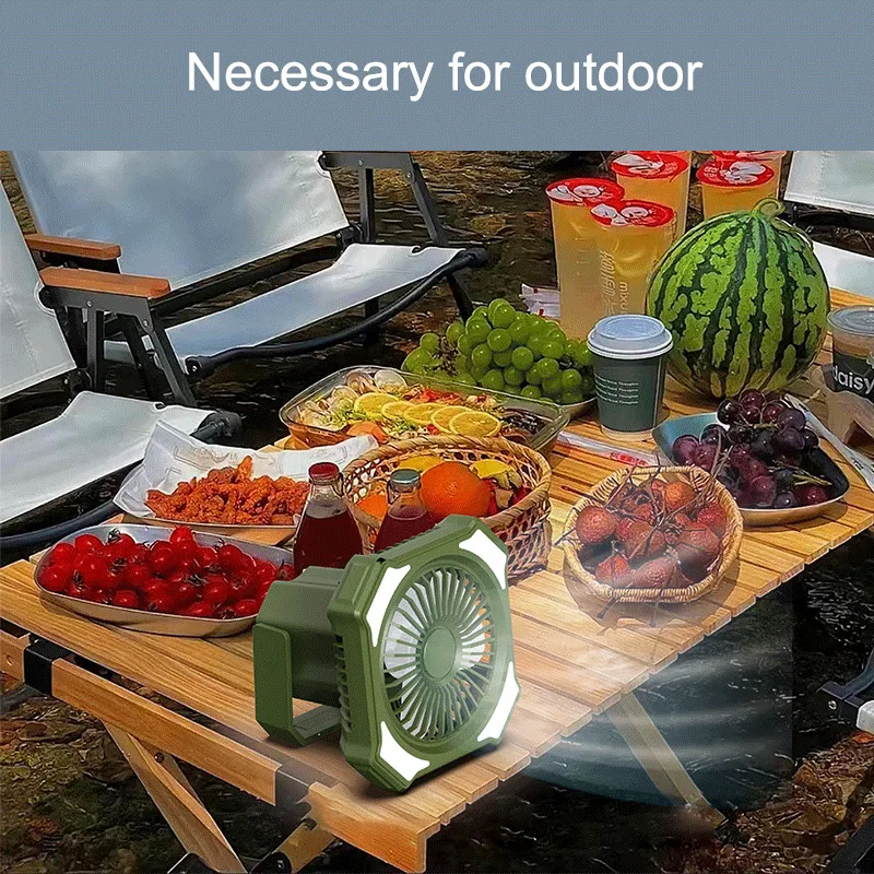 Customized Portable MINI Rechargeable Battery Smart Wireless LED Light Remote Camping Outdoor Ceiling Fans