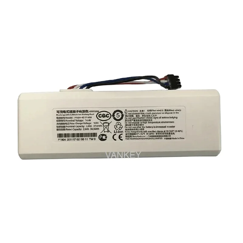 Original 1C Li-ion Battery for Xiaomi Mijia 1C STYTJ01ZHM Robot Vacuum Cleaner Parts New 2600mAh Power Supply Accessories