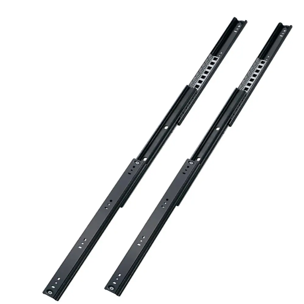 transformable furniture aluminum pull out party table slide with double legs T type extendable dining table mechanism