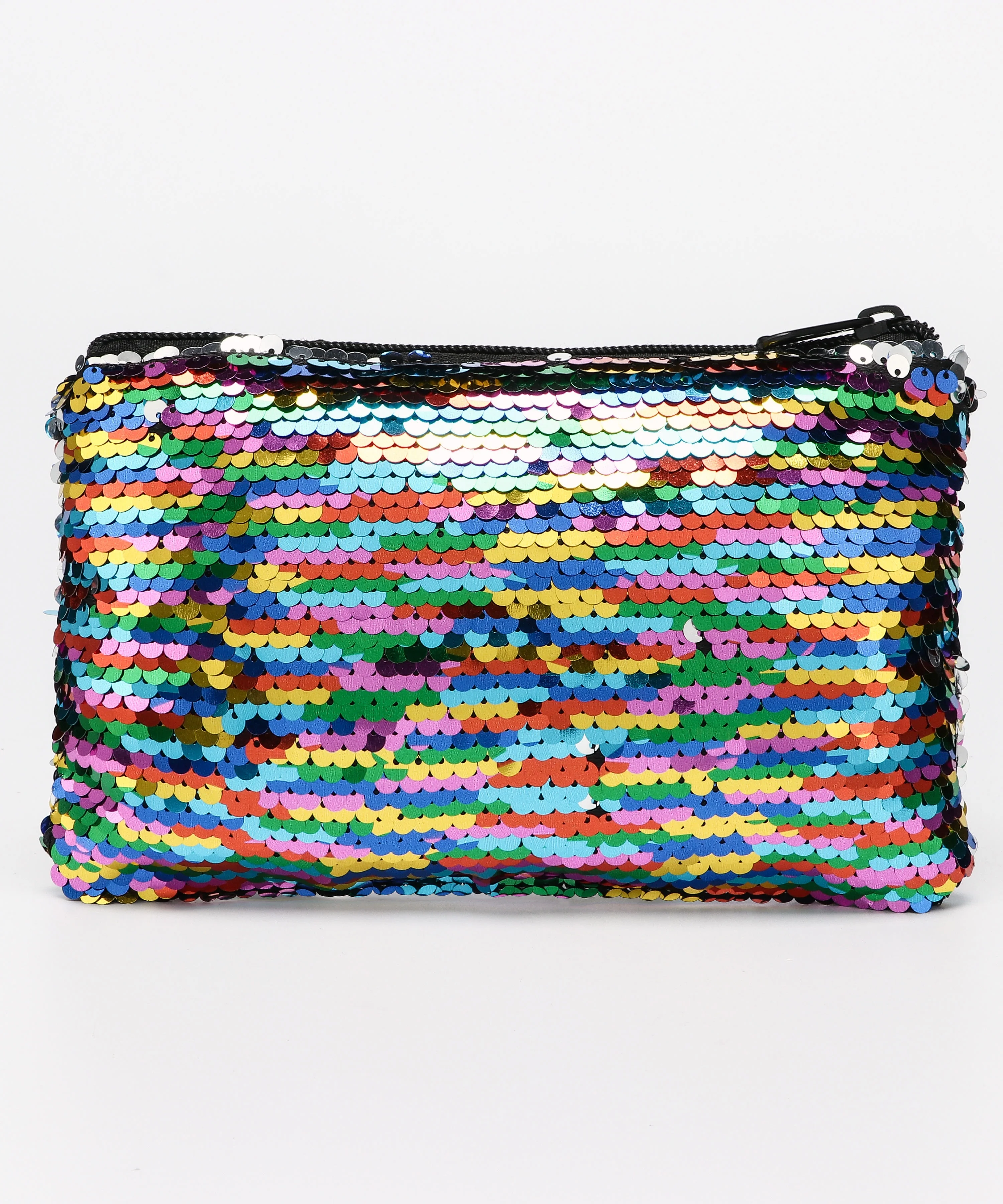 Wholesale Pencil Case Office School Zipper Shining Glitter Pencil Bag Fashion Sequin Pencil Case With Fluffy Ball