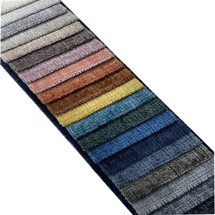 Hot Sale  furniture Popular Textile Fabric Latest Design Chenille  Upholstery Fabric Sofa Fabric