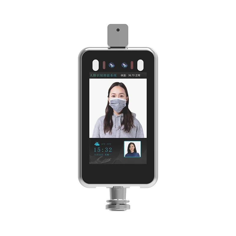 8 дюймов температуры биометрический digital signage машина системы POS терминал устройства с функцией распознавания лиц