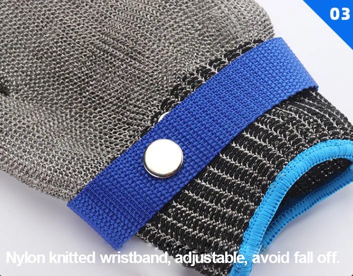 Metal Mesh Cut F Level 9 Cut-protection 316L Stainless Steel Anti Cut Gloves Butcher Kitchen Work