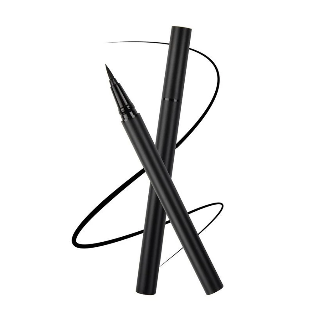 private label black eyeliner pencil liquid waterproof quick dry eyeliner pen custom logo no brand low moq