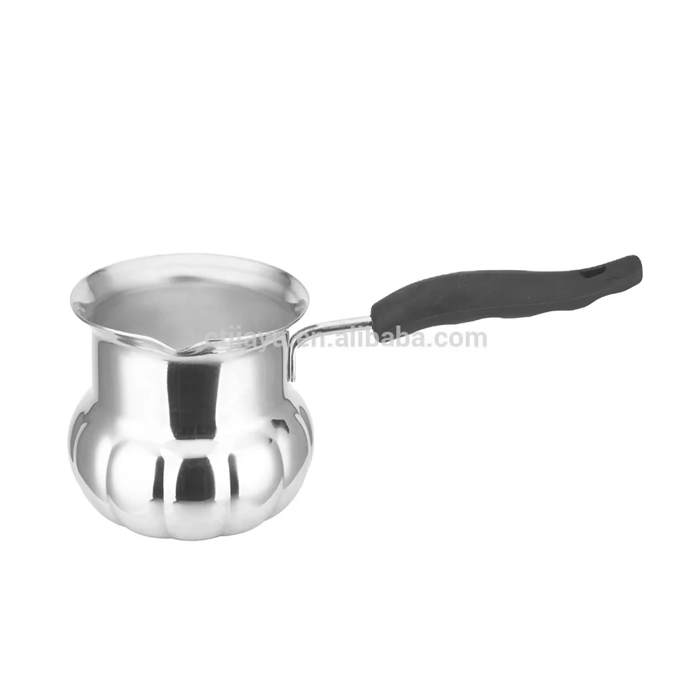 Turkish Stainless Seel Milk Heating Pot And Coffee Boiler Pot
