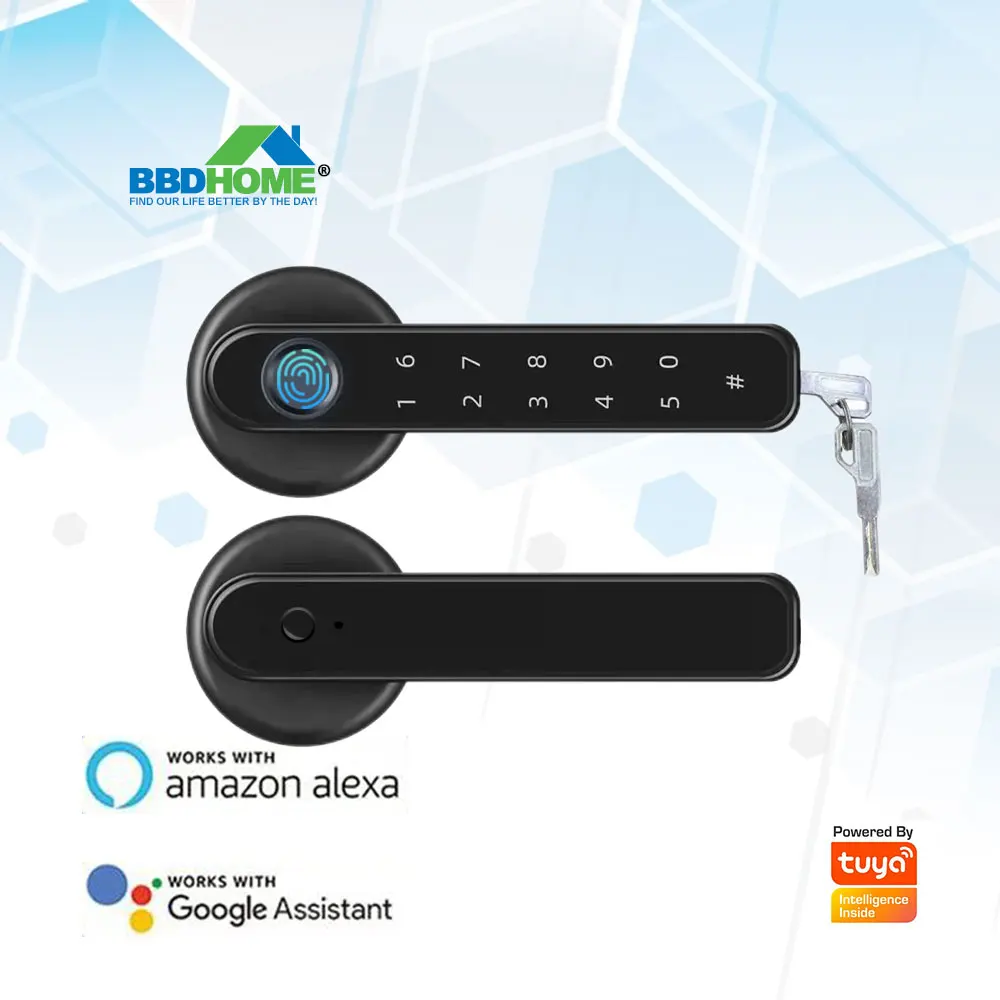 Цифровой Дверной Замок BBDHOME уровень Умный биометрическая бесключевая ручка для входной двери блокировка по отпечатку