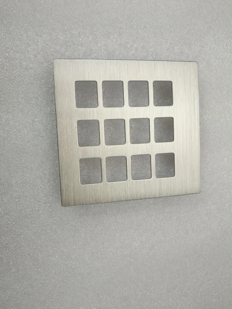 sheet metal fabrication stainless steel ATM keyboard front panel