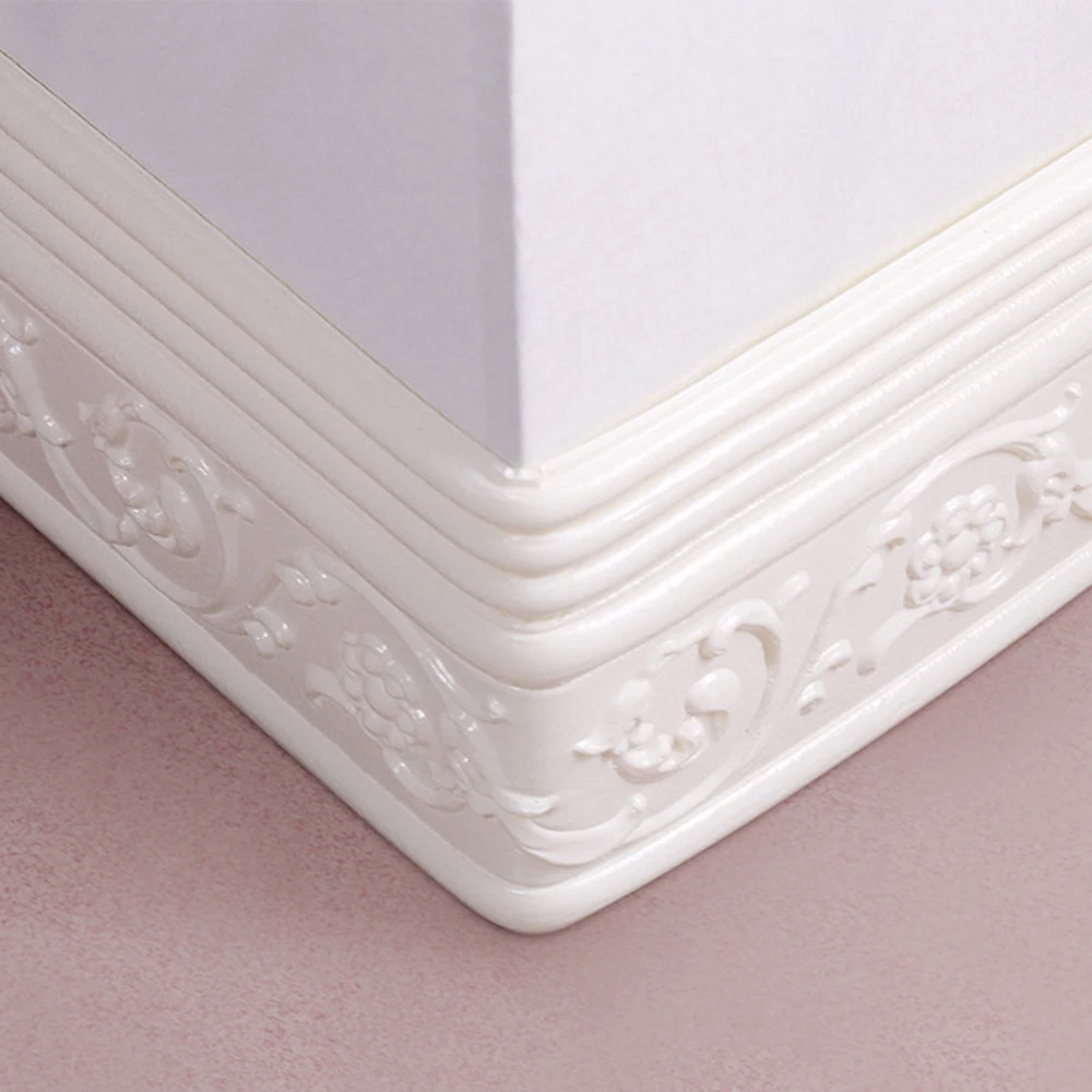 69*8cm Self-adhesive Wallpaper 3d Embossed Skirting Lines Wall Border Baseboard Anti-collision Wall Stickers Waterproof