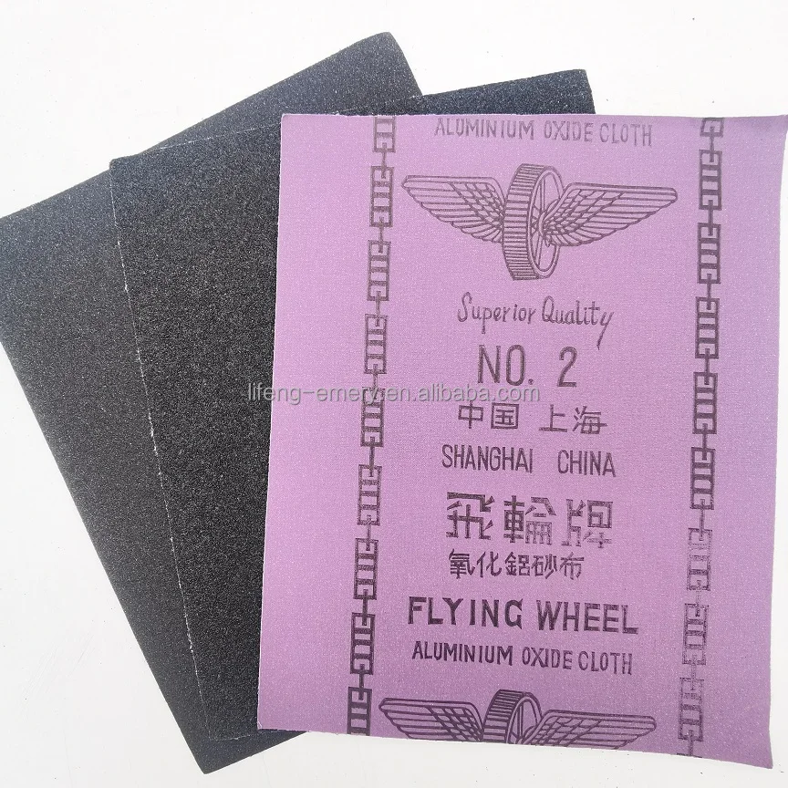 Hand Use High Grade  flying wheel brand  Coated Aluminium Oxide Abrasive Cloth Roll Abrasive Sanding Cloth  sheet