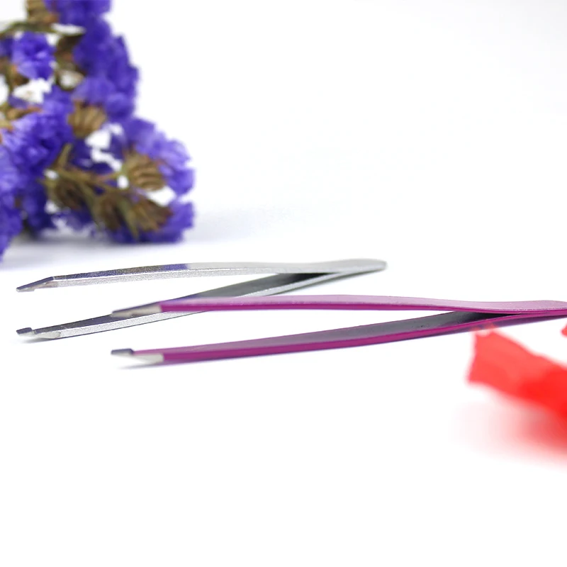 New stainless steel eye makeup tools good eyebrow tweezers eyelash extension tweezers Eyebrow clip