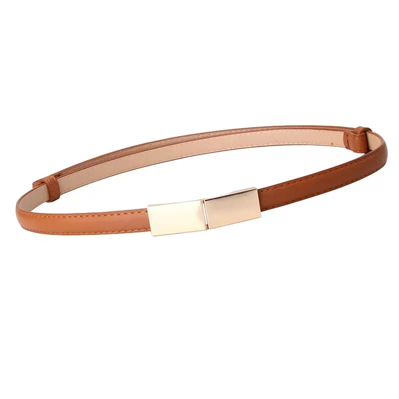 Adjustable Belt Fashion Decorative Coat Dress Trendy Dark Leather Small Belt Women With Sweater Belt